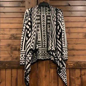 Black and white cardigan